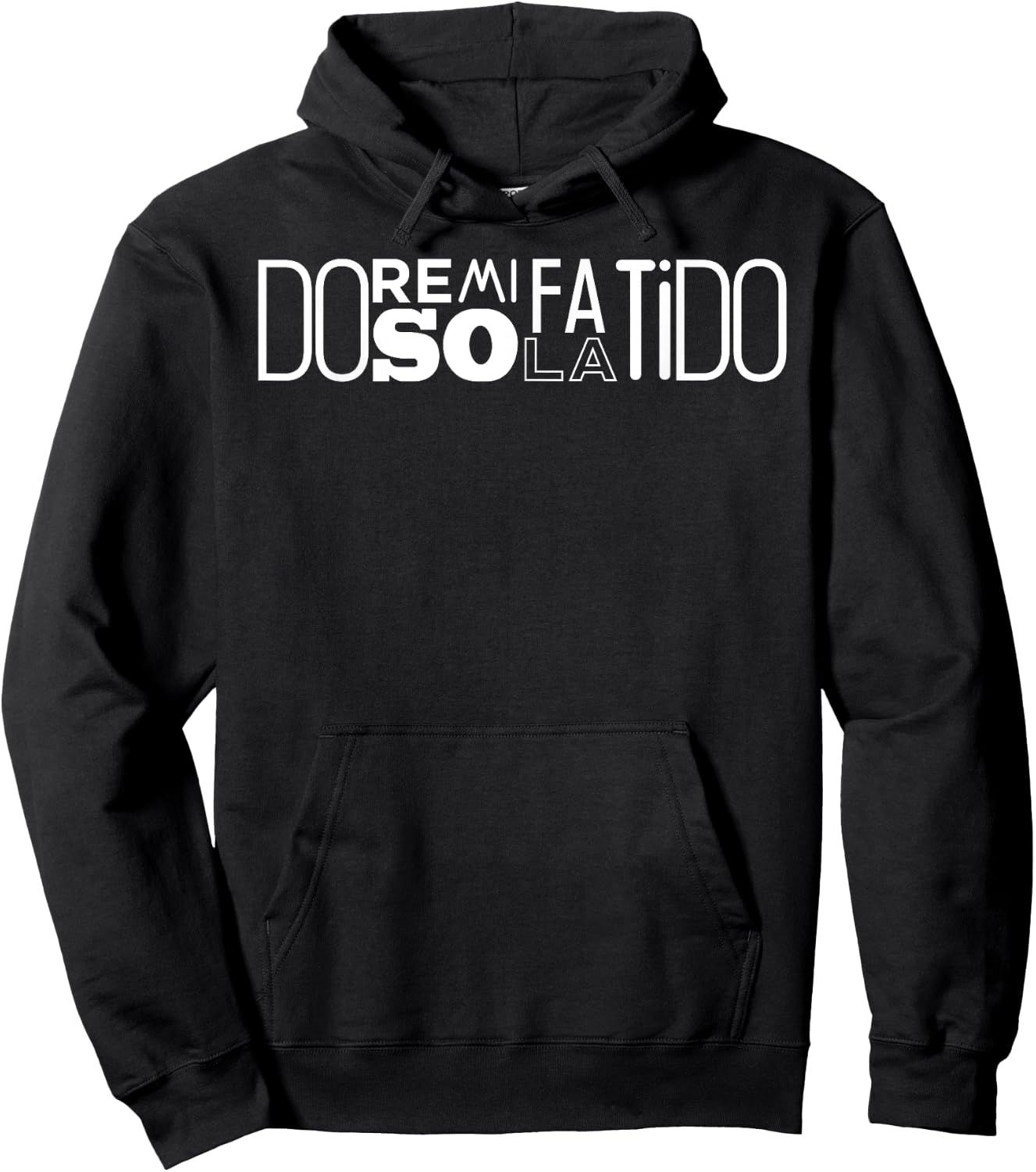 Do Re Mi Fa So La Ti Do Singing Scales Hoodie - Hoodie | Black