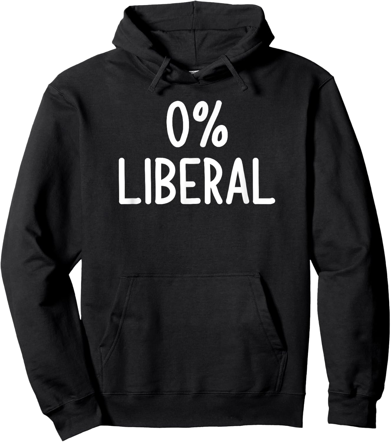 0% Liberal, Funny, Joke, Sarcastic, Family Hoodie - Hoodie | Black