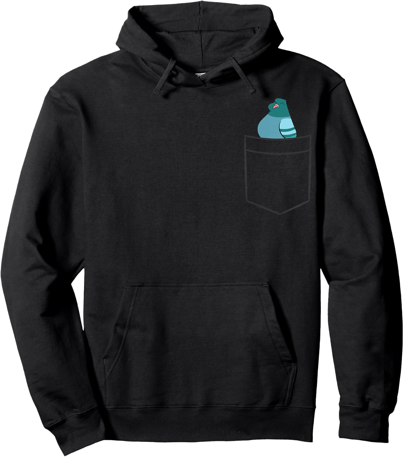 Pigeon In A Pocket Cute Pigeon Bird Hoodie - Hoodie | Black