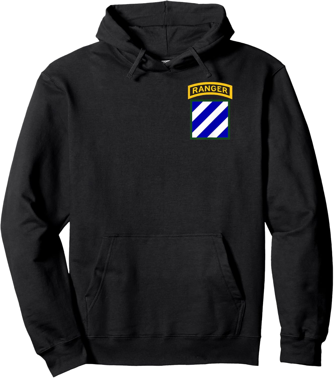 3rd Infantry Division (ID) Patch with Ranger Tab Hoodie - Hoodie | Black