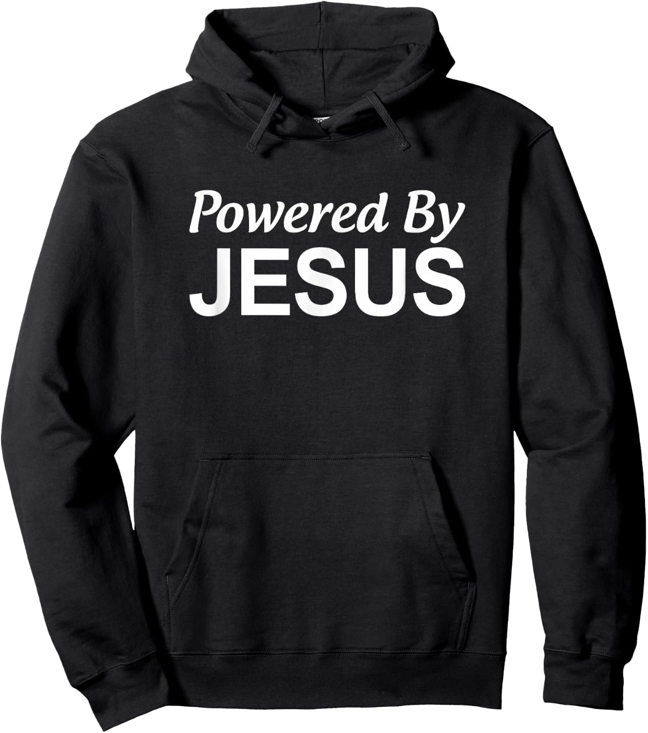 Powered By Jesus Hoodie - Hoodie | Black