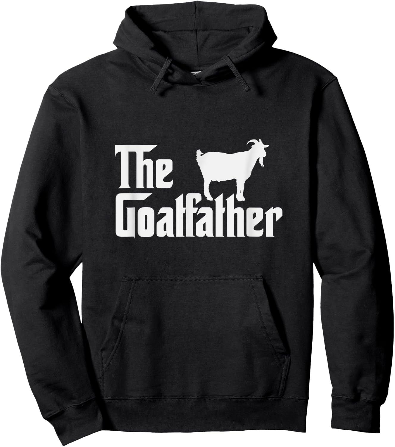 The Goatfather Funny Goat Father Nature & Animal Lover Gift Hoodie - Hoodie | Black