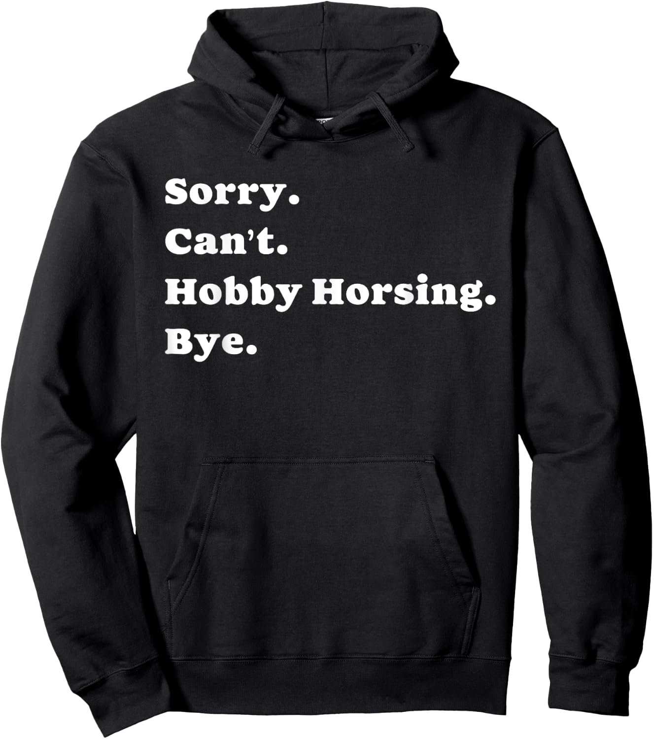 Funny Hobby Horsing dressage for hobby horser Men Women Boys Hoodie - Hoodie | Black