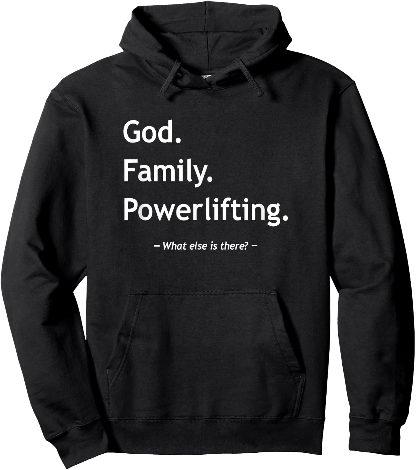 Christian Faith Christianity God Family Powerlifting Workout Hoodie - Hoodie | Black