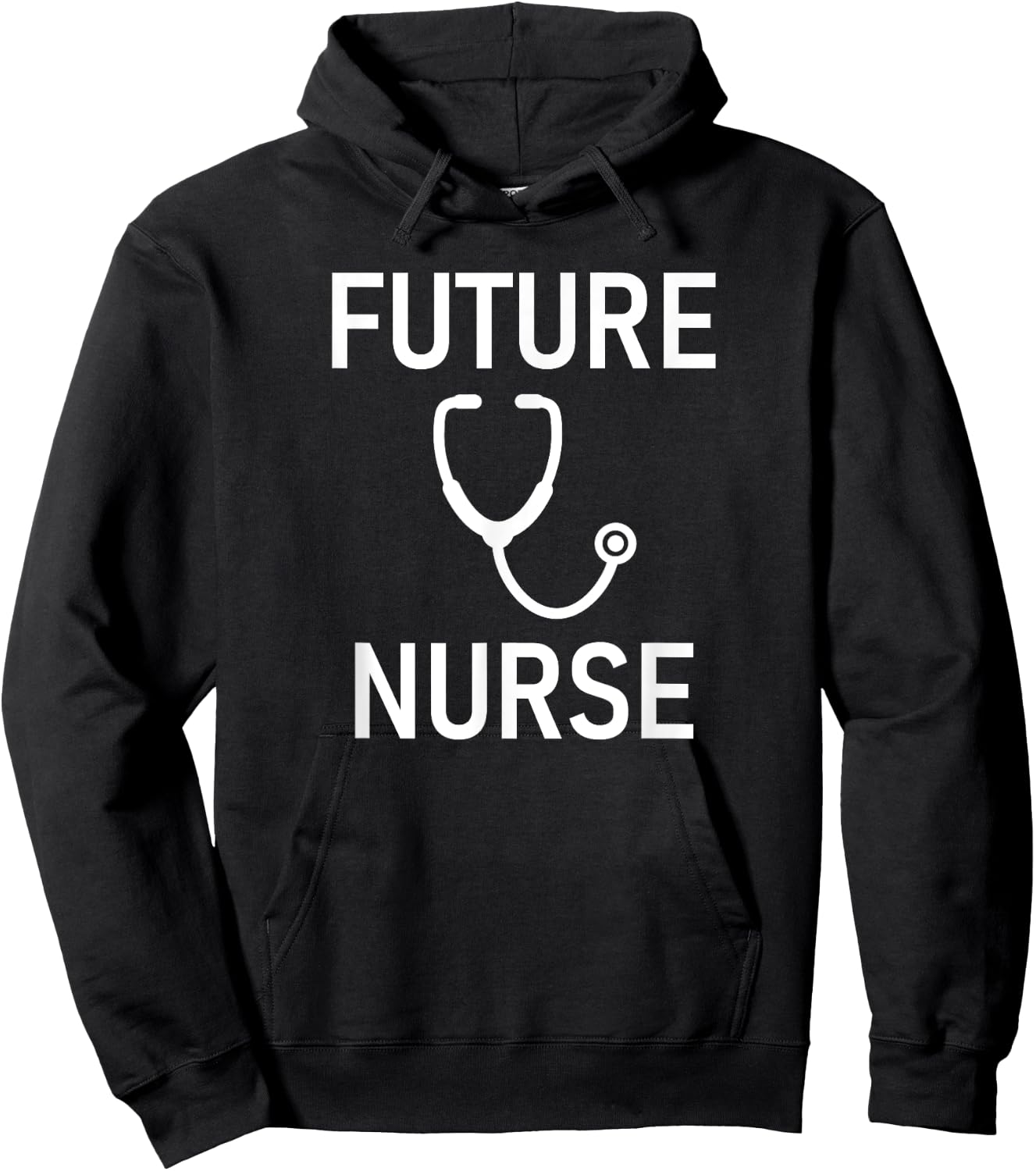 Future Nurse, Stethoscope, Medical Field, Funny Sayings Hoodie - Hoodie | Black