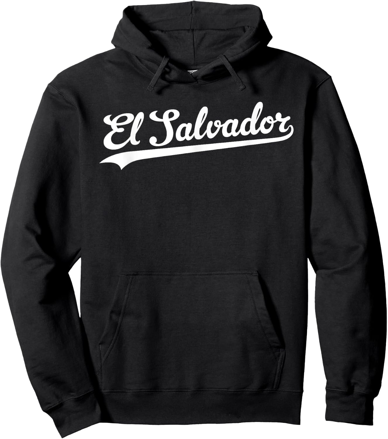 El Salvador Baseball Jersey Script Vintage Retro Style Hoodie - Hoodie | Black