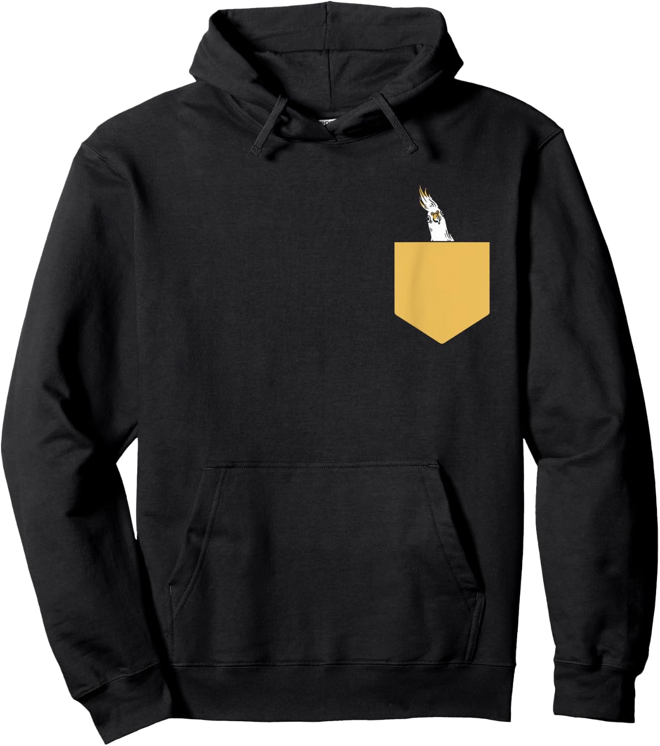 Cockatiel Parakeet Parrot Bird Cockatoo Cockatiel Pocket Hoodie - Hoodie | Black