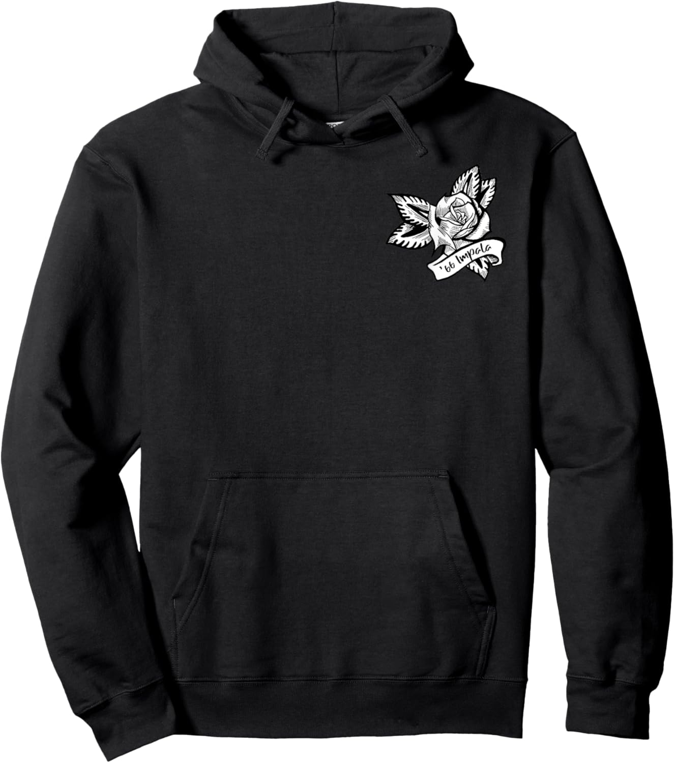Classic 1966 Impala Vintage Car Hoodie - Hoodie | Black