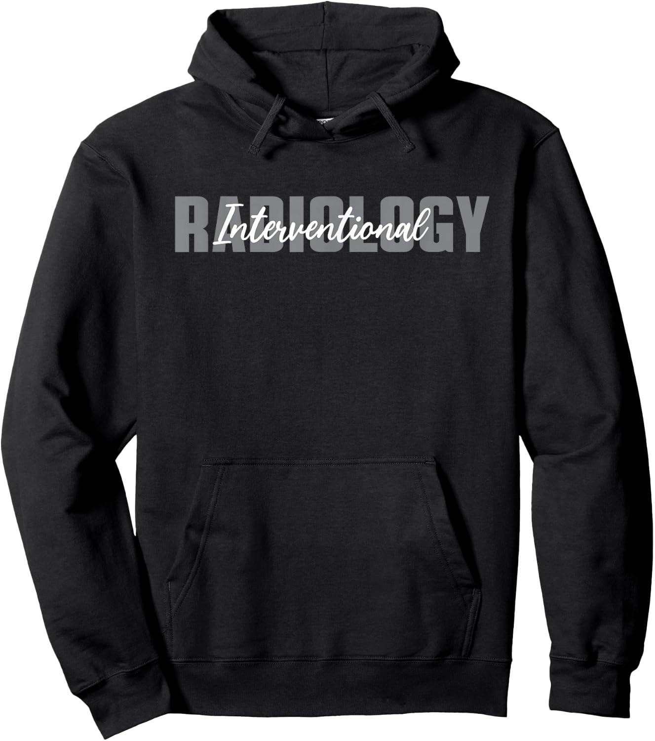 Interventional Radiology Typeset Interventional Radiologist Hoodie - Hoodie | Black