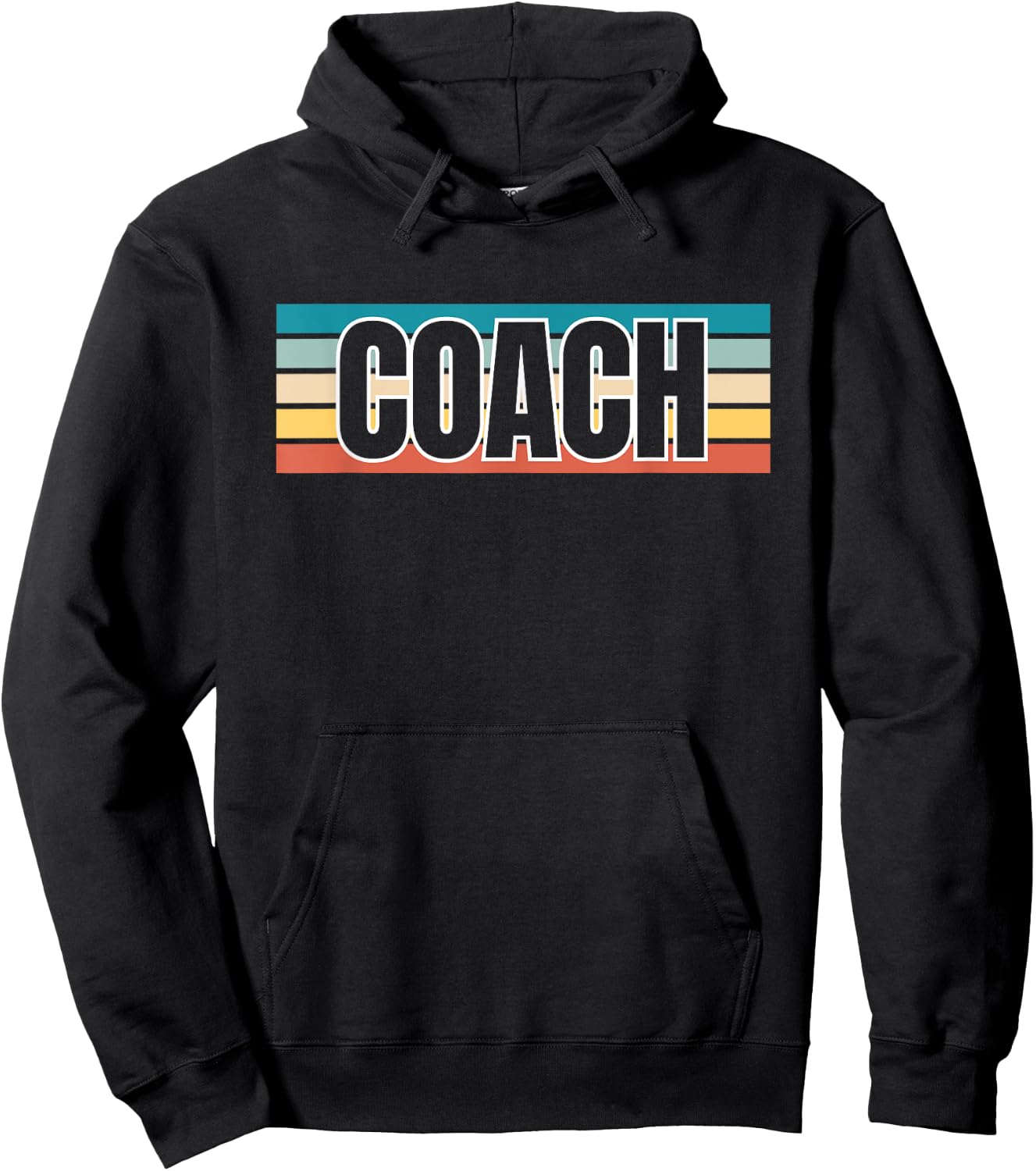 Coach Sports Team Trainer Retro Vintage Hoodie - Hoodie | Black