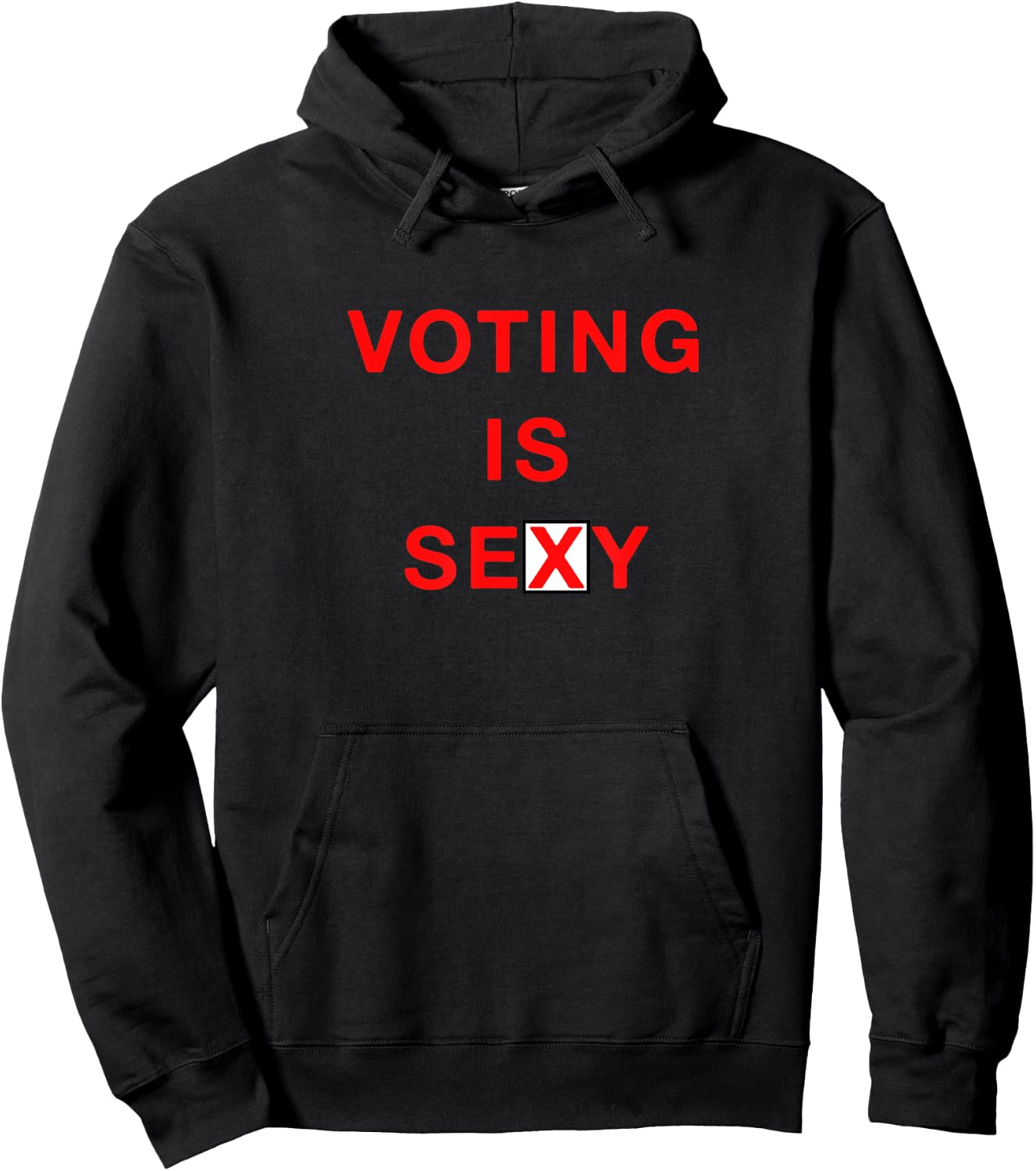 Voting Is Sexy Cute Vote Hoodie - Hoodie | Black