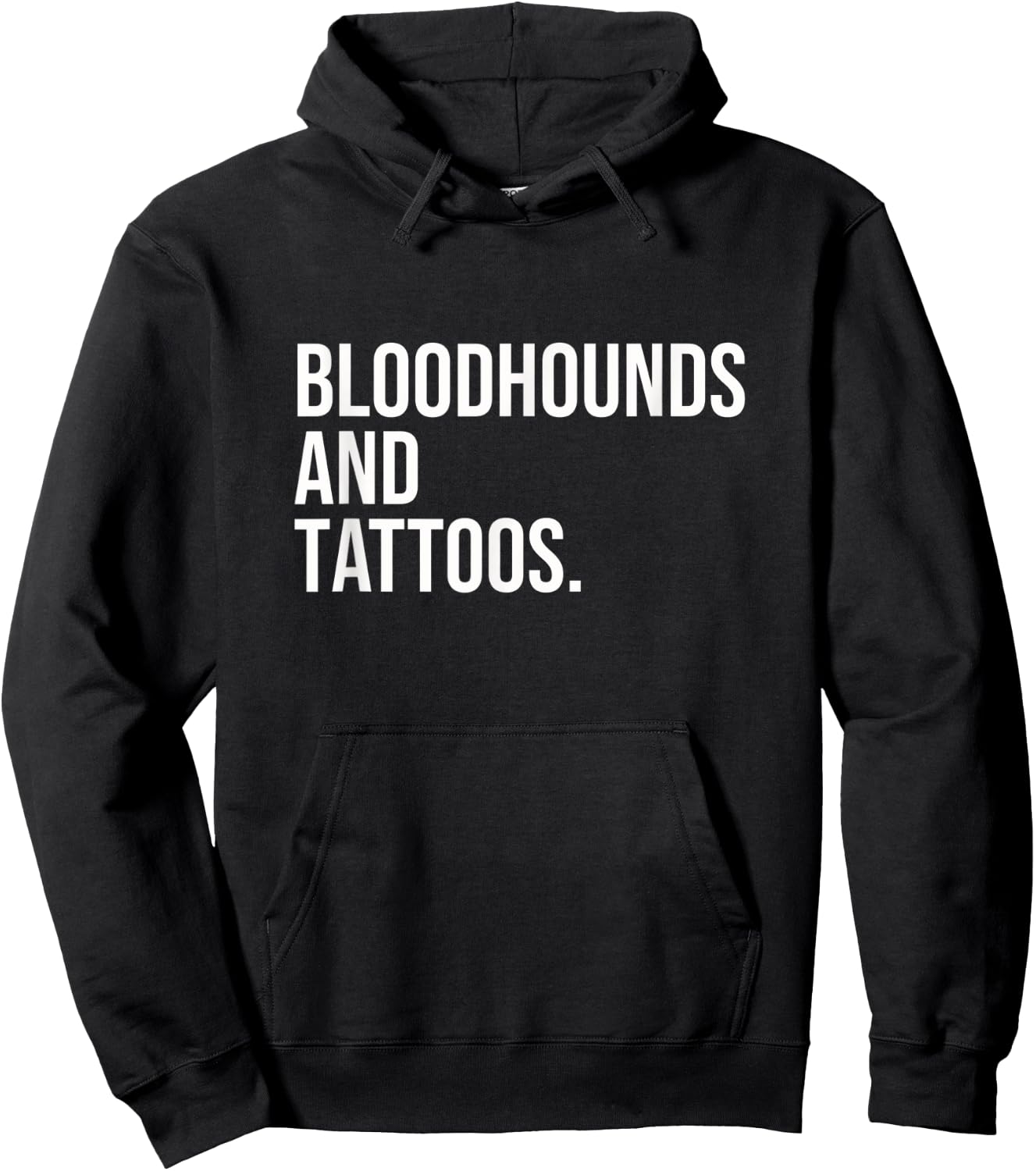 Bloodhounds And Tattoos Bloodhound Owner Dog Inked Funny Men Women Hoodie - Hoodie | Black