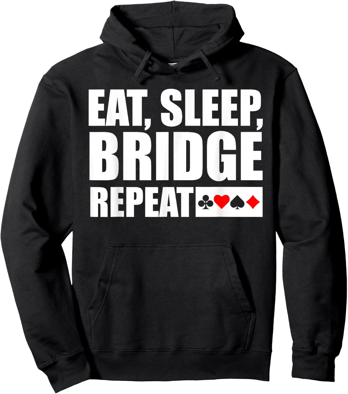 Funny Bridge Card Game Lover Bridge Player Hoodie - Hoodie | Black