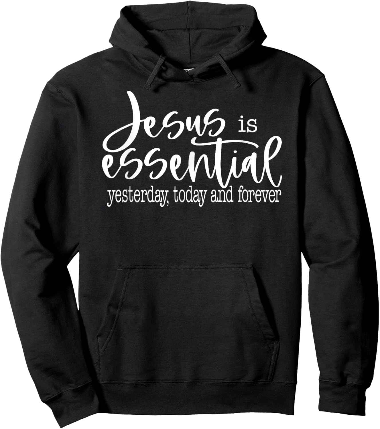 Jesus Is Essential Religious Christian Hoodie - Hoodie | Black