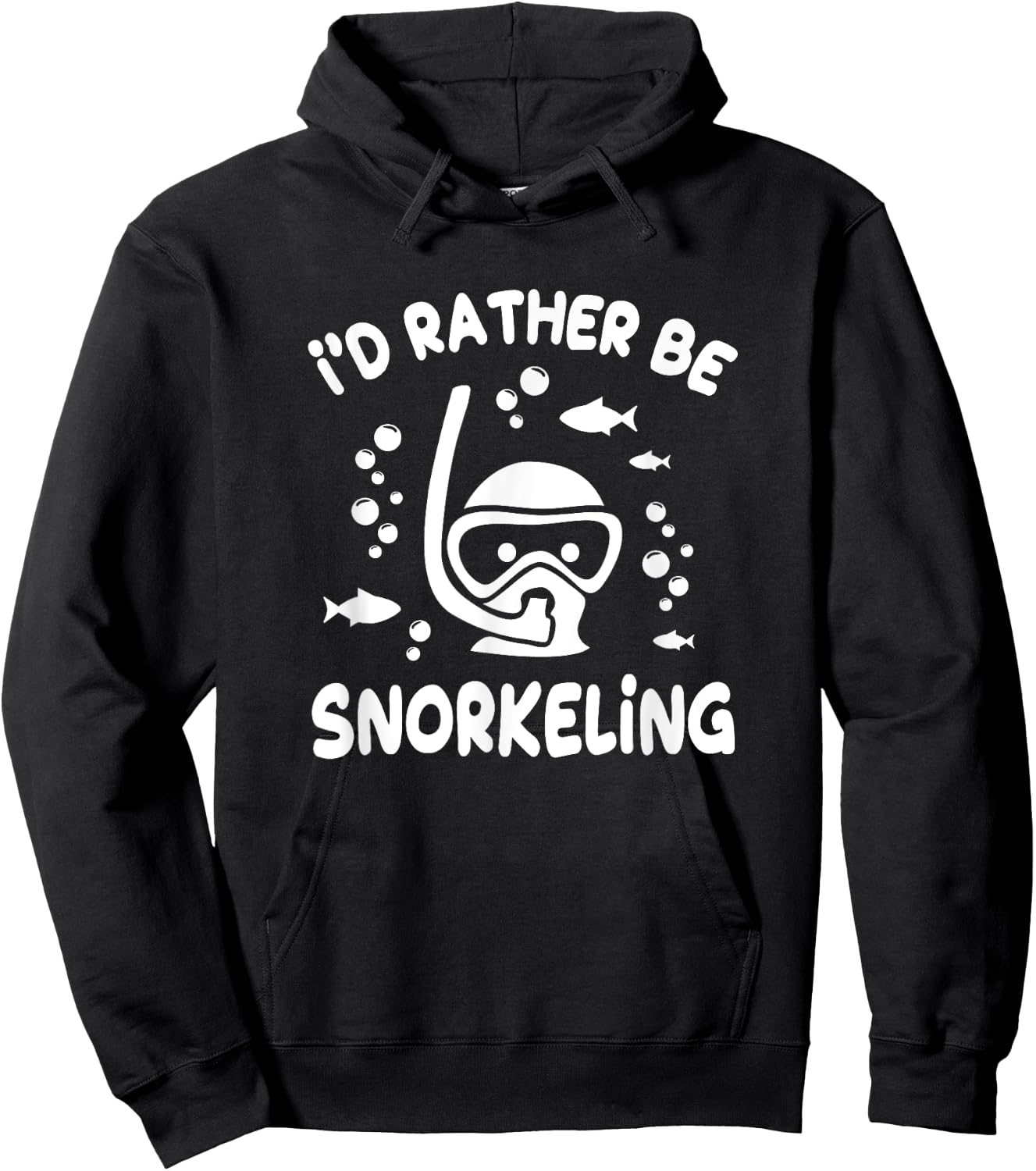 Funny Snorkeling I'd Rather Be Snorkeling Vacation Hoodie - Hoodie | Black