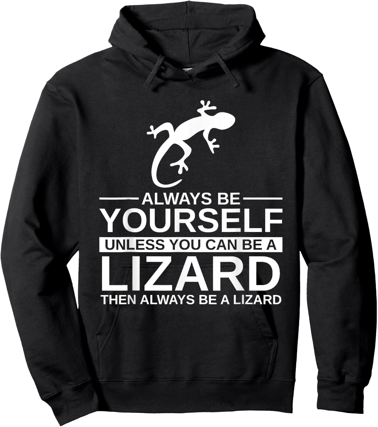 Always Be Yourself Lizard Gift Women Monitor Gecko Hoodie - Hoodie | Black