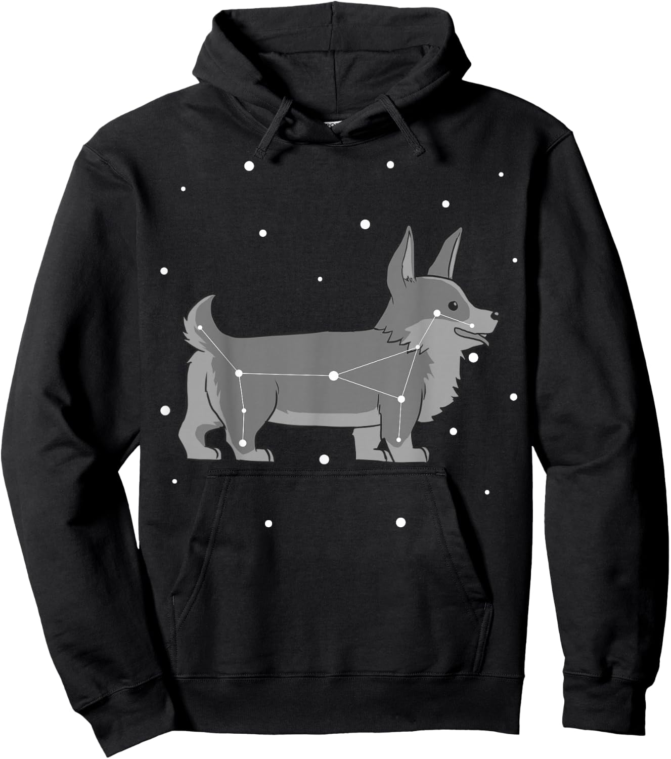Constellation Corgi Dog Hoodie - Hoodie | Black