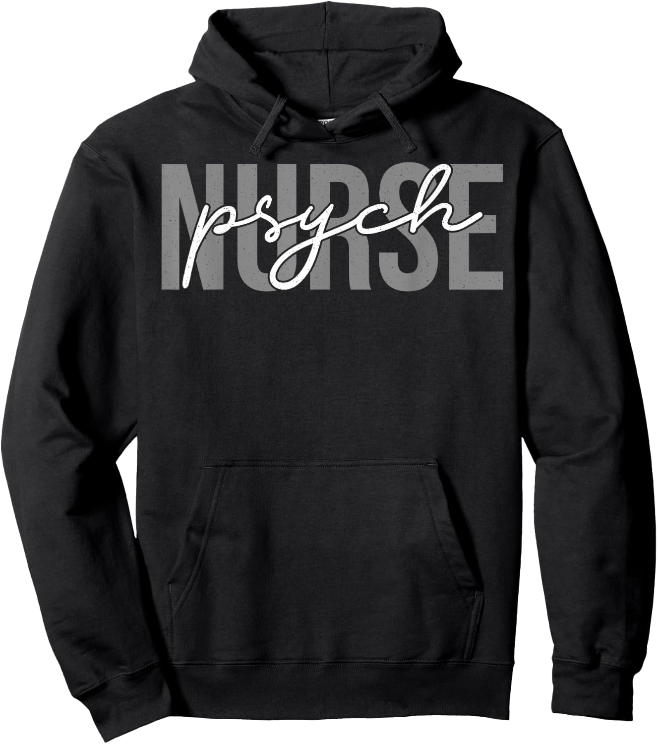 Psych Nurse Scrub Tops Practitioner RN Psych Nurses Hoodie - Hoodie | Black