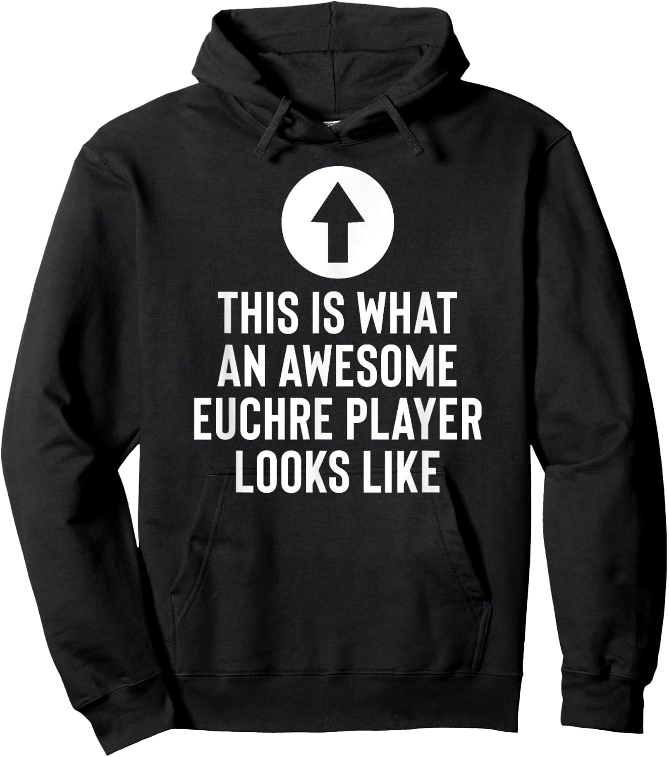 Awesome Euchre Player Hoodie - Hoodie | Black
