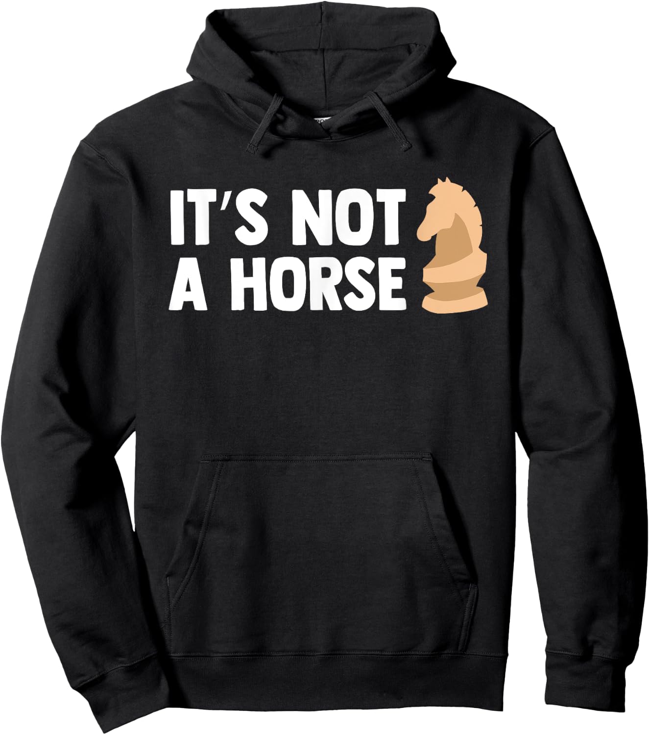 Funny Chess Knight Pieces Board Game Lover Player Horse Gift Hoodie - Hoodie | Black
