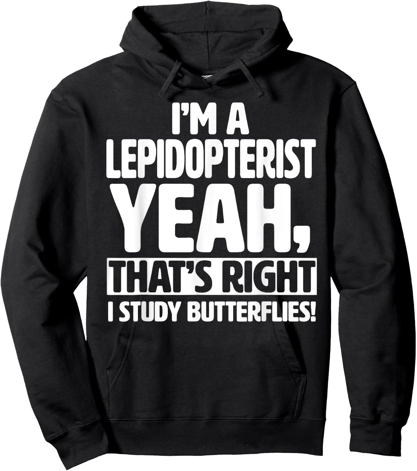 I'm a Lepidopterist, I Study Butterflies - Funny Lepidoptery Hoodie - Hoodie | Black