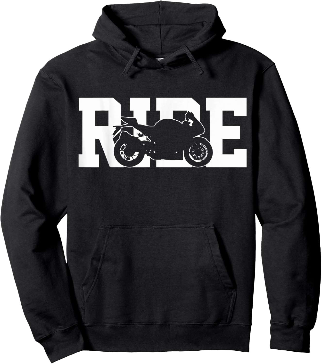Motorcycle Racing Biker Racer Gift Hoodie - Hoodie | Black