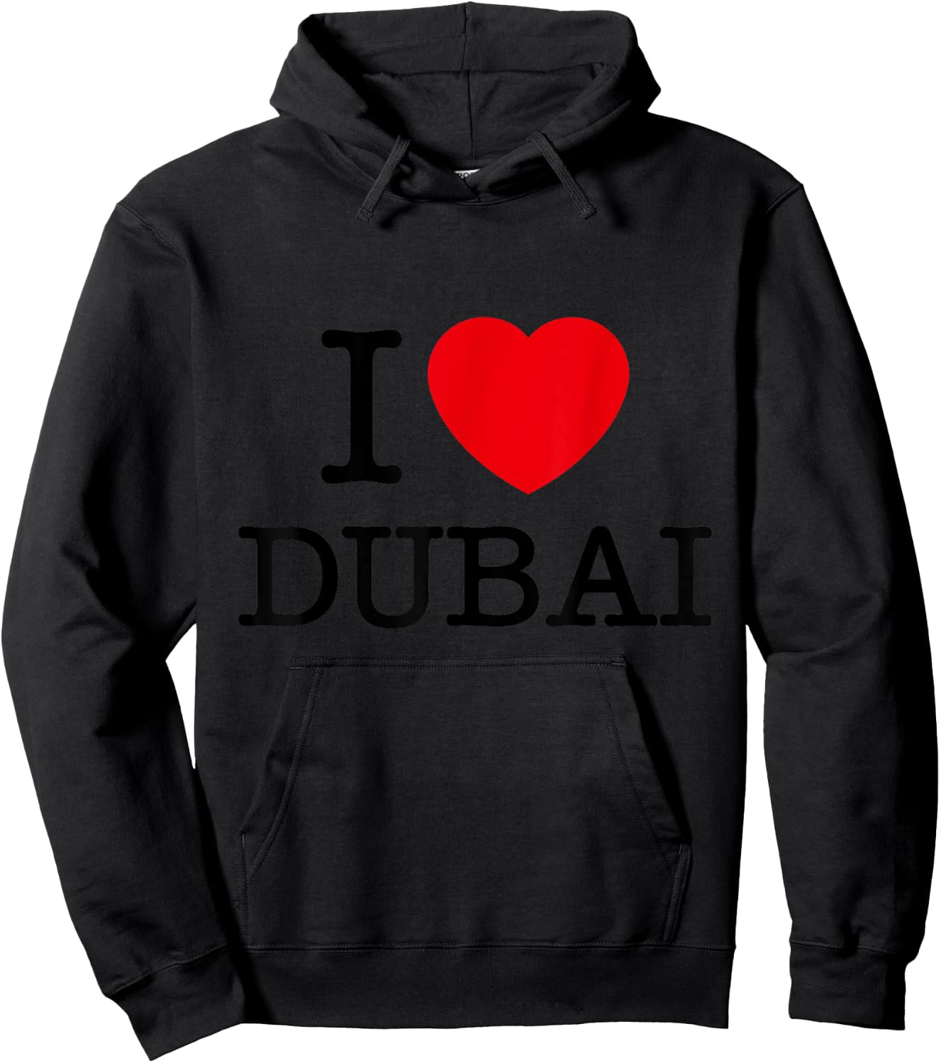 I Love Dubai Graphic - Novelty & Cool Designs Hoodie - Hoodie | Black