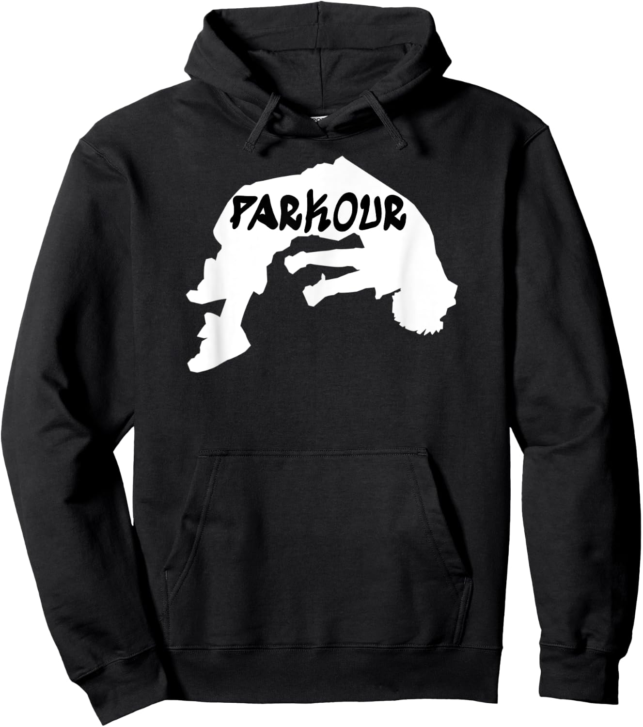 Parkouring Jumping Running Flipping Backwards Hoodie - Hoodie | Black