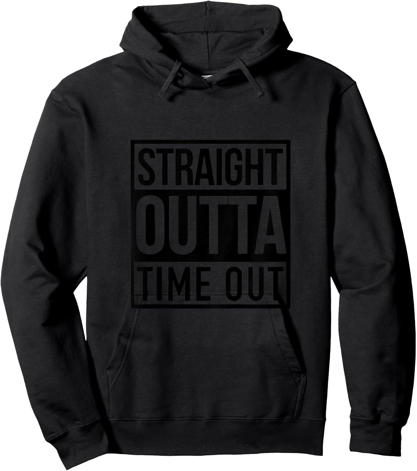Kids Straight Outta Timeout Toddler Childs Youth Hoodie - Hoodie | Black