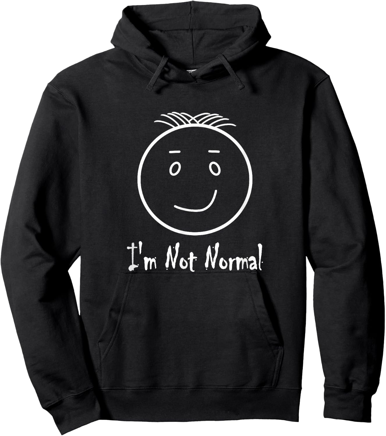 I'm Not Normal Funny Anti-Social Hoodie - Hoodie | Black