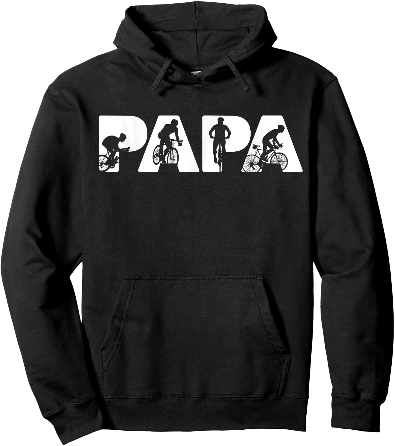 Cycling Dad Funny Dad Cycling Father's Day Hoodie - Hoodie | Black