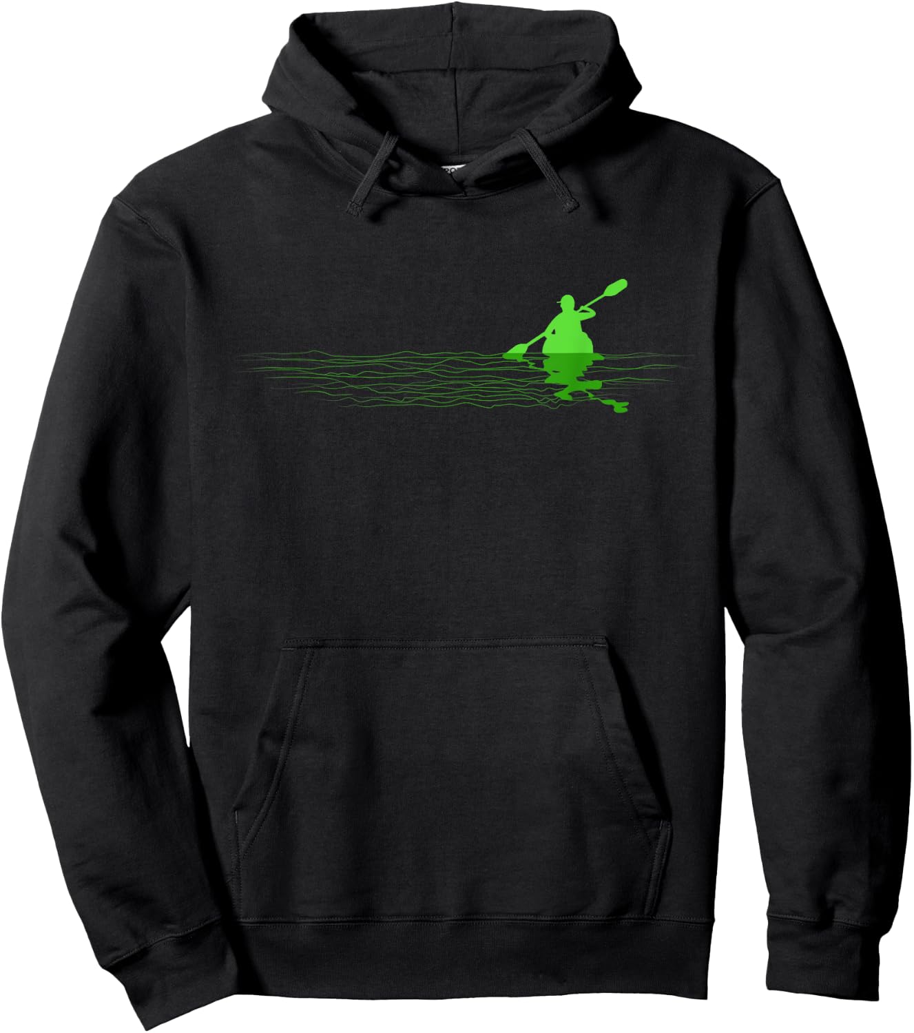 Kayak Boat Kayaking Paddling Graphic Kayaker Hoodie - Hoodie | Black