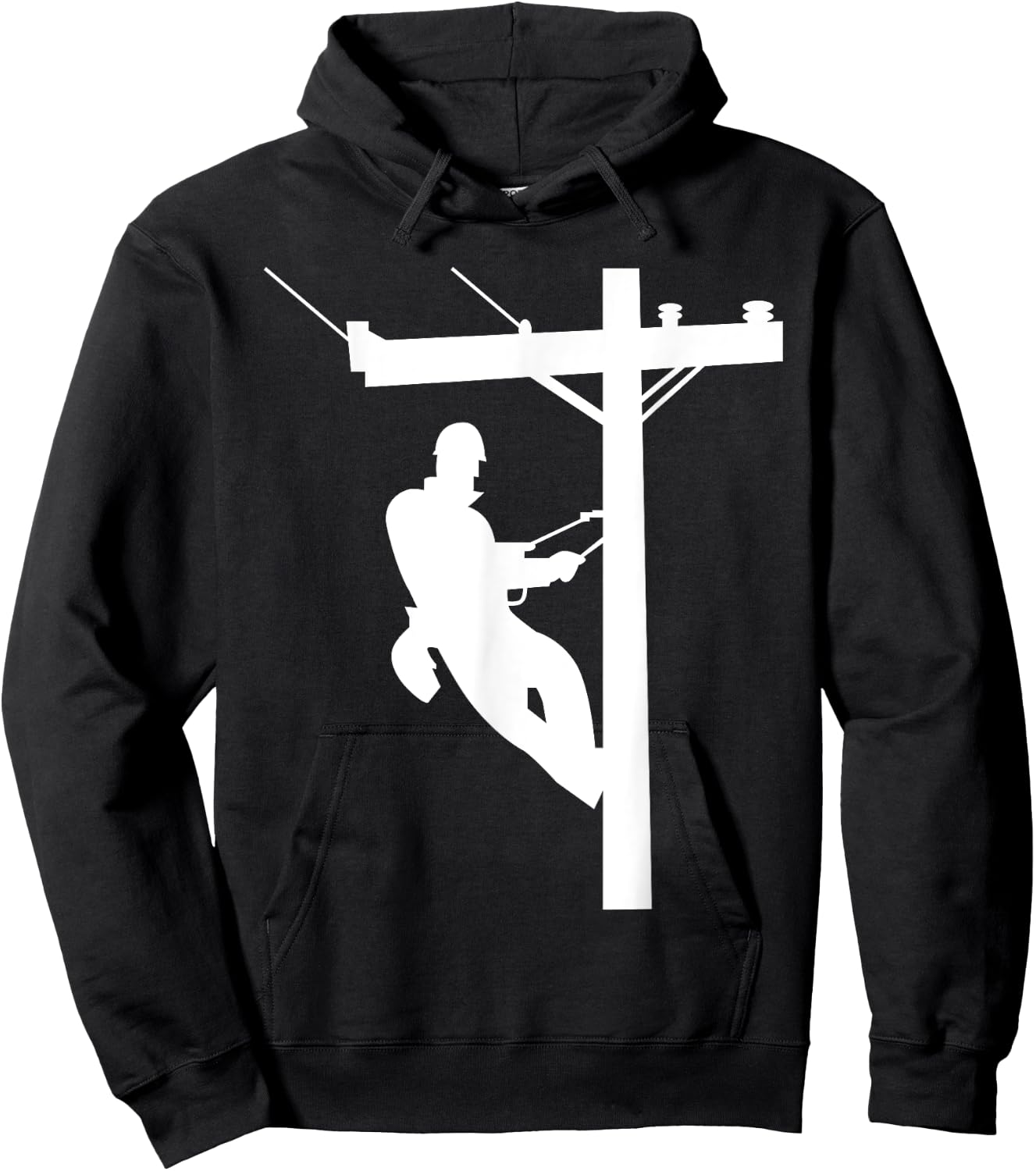 Lineman | Electric Cable Lineman Gift Hoodie - Hoodie | Black