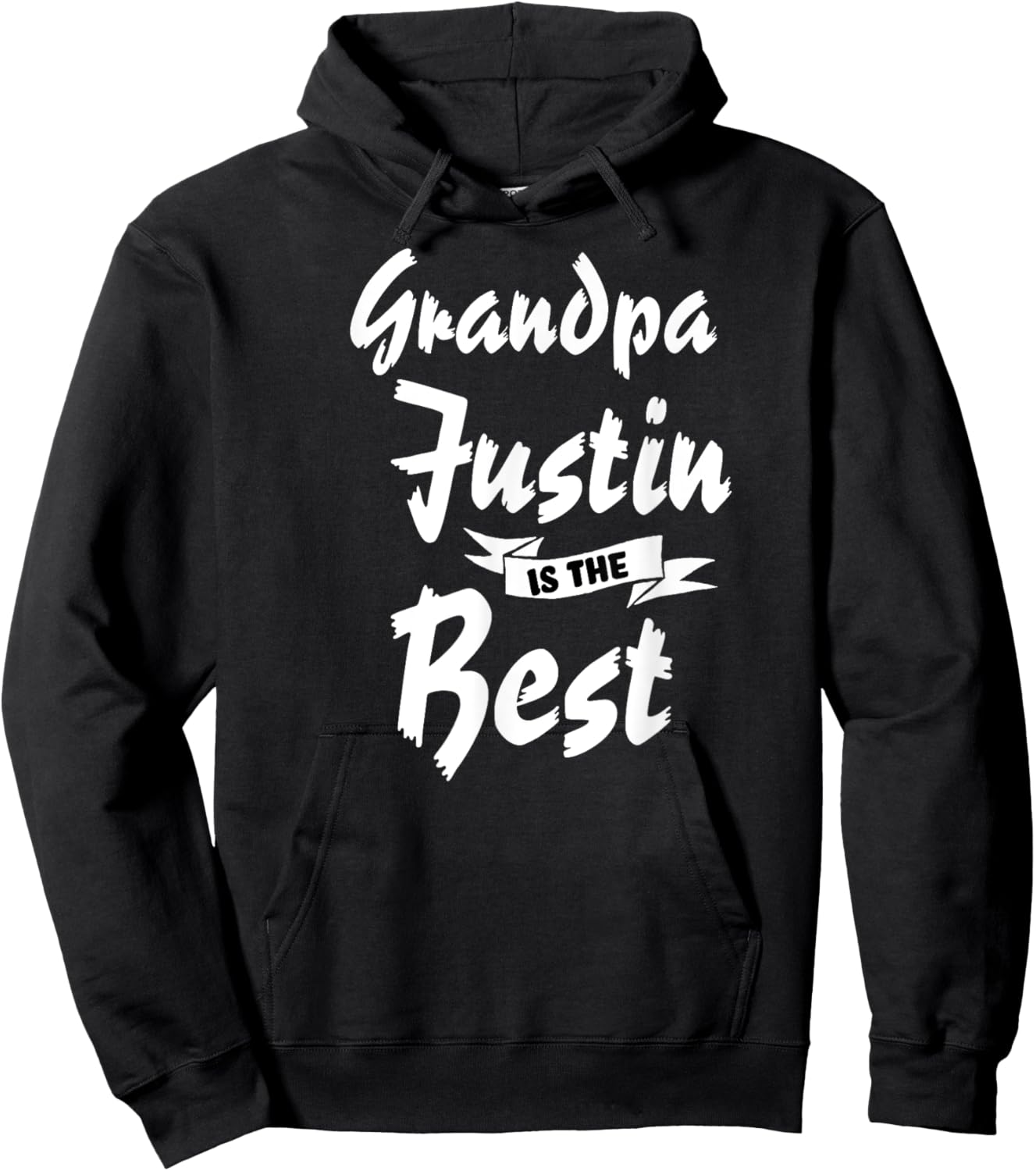Grandpa Justin is the Best Justin Hoodie - Hoodie | Black