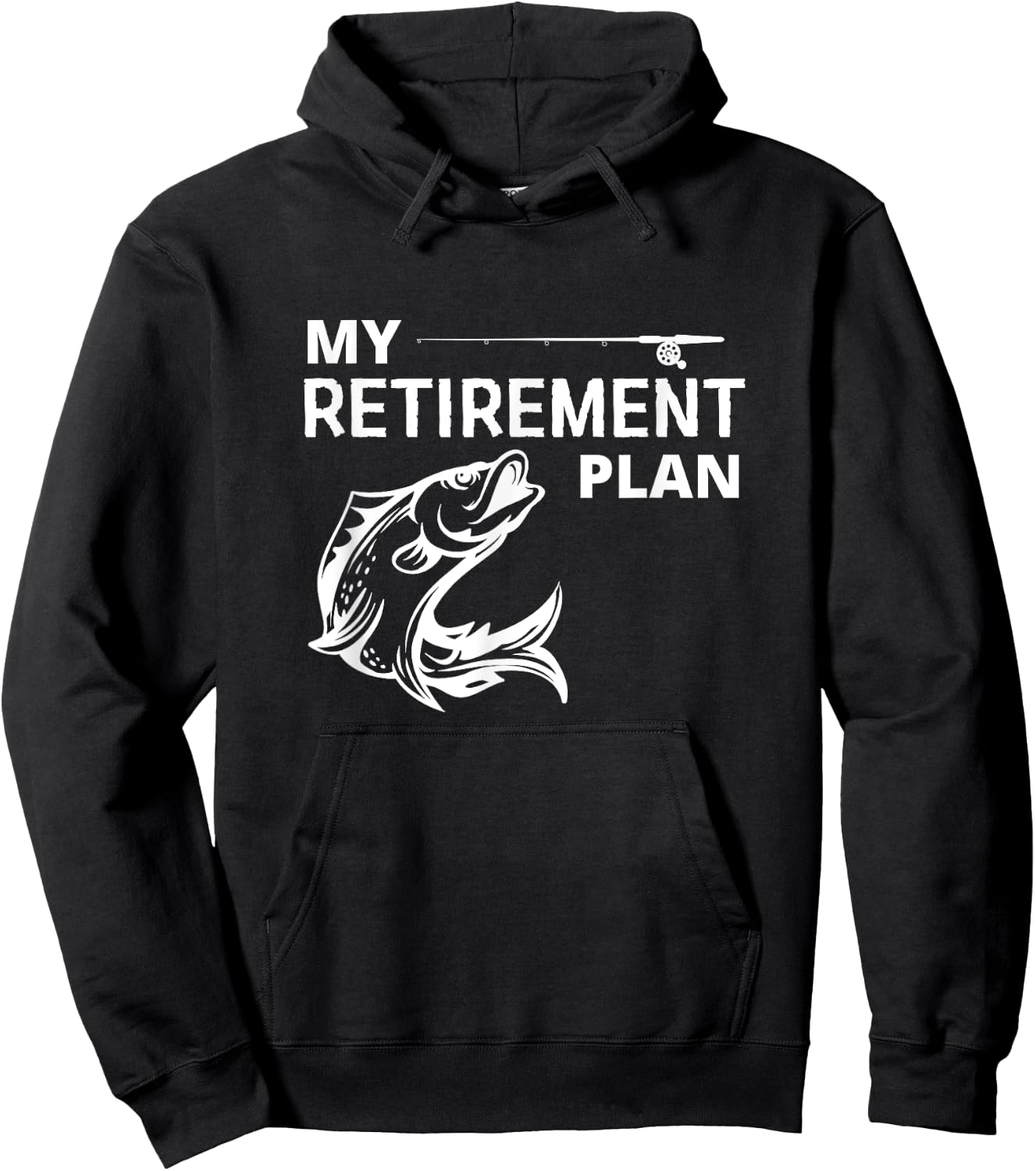 Mein Pensionplan ist Angeling Hoodie - Hoodie | Black