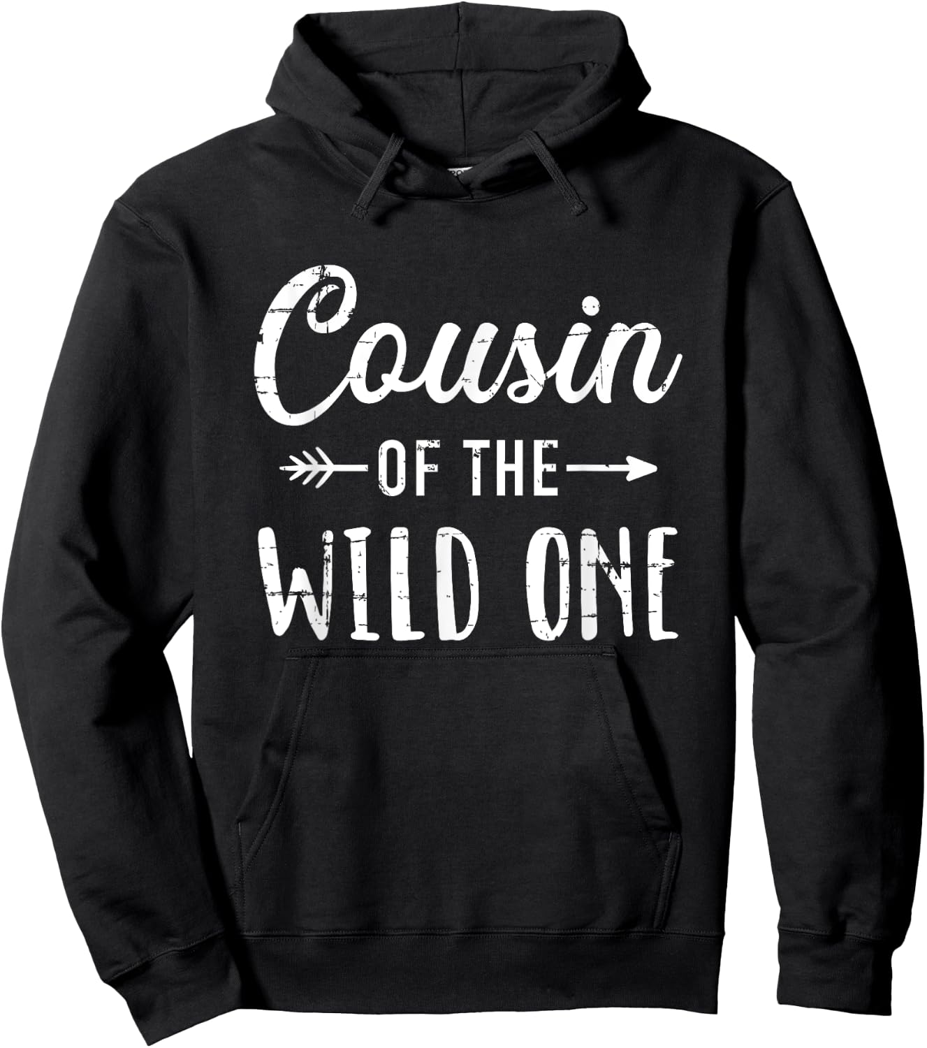 Cousin of the wild one daughter matching family Hoodie - Hoodie | Black