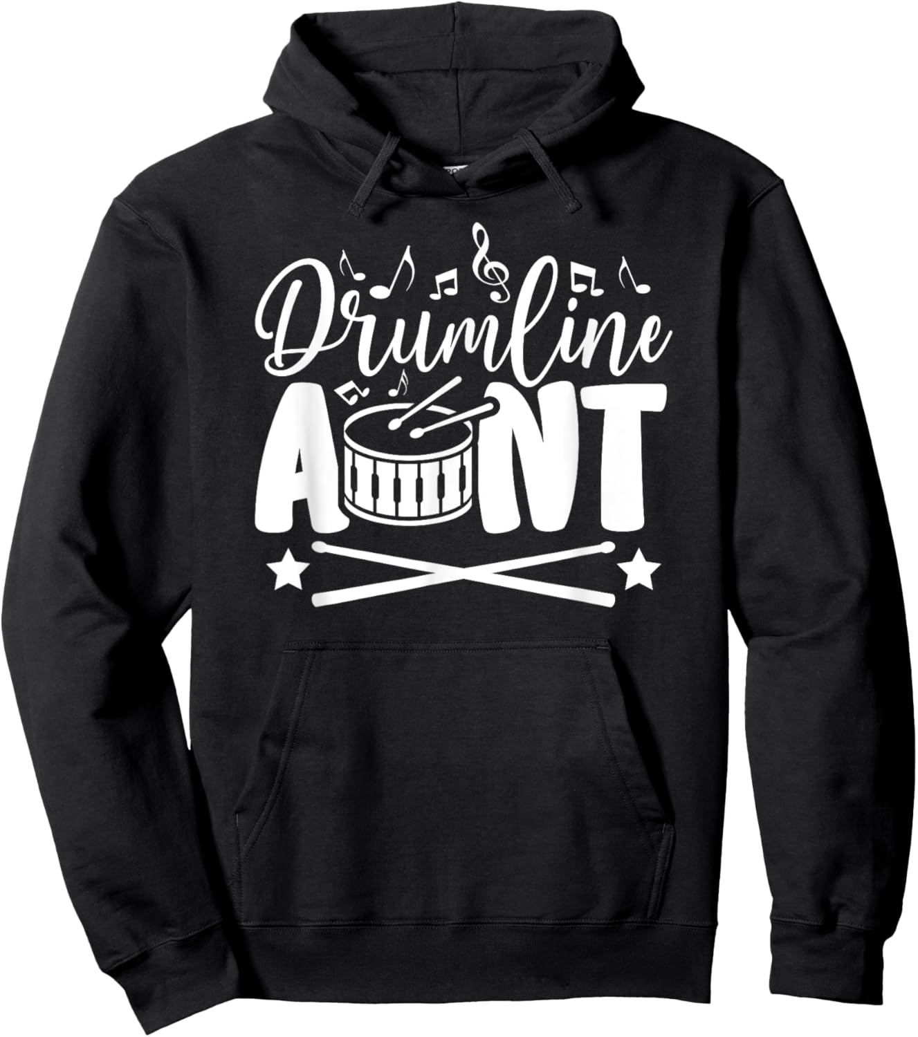 Drumline Aunt Proud Drumline Auntie Hoodie - Hoodie | Black