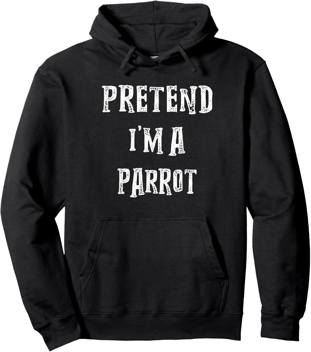 Pretend I'm A Parrot Halloween Costume Couples Matching Hoodie - Hoodie | Black