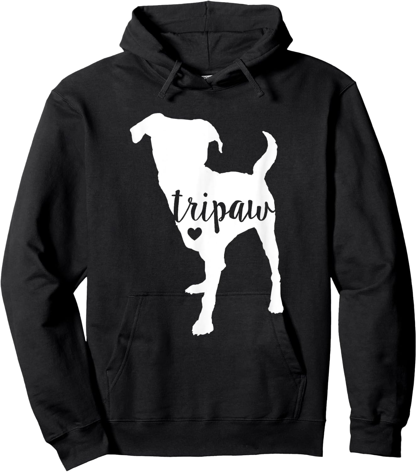 Tripaw Dog, Three Legged Dog, Tripaw Mom, Tripod Dog Hoodie - Hoodie | Black