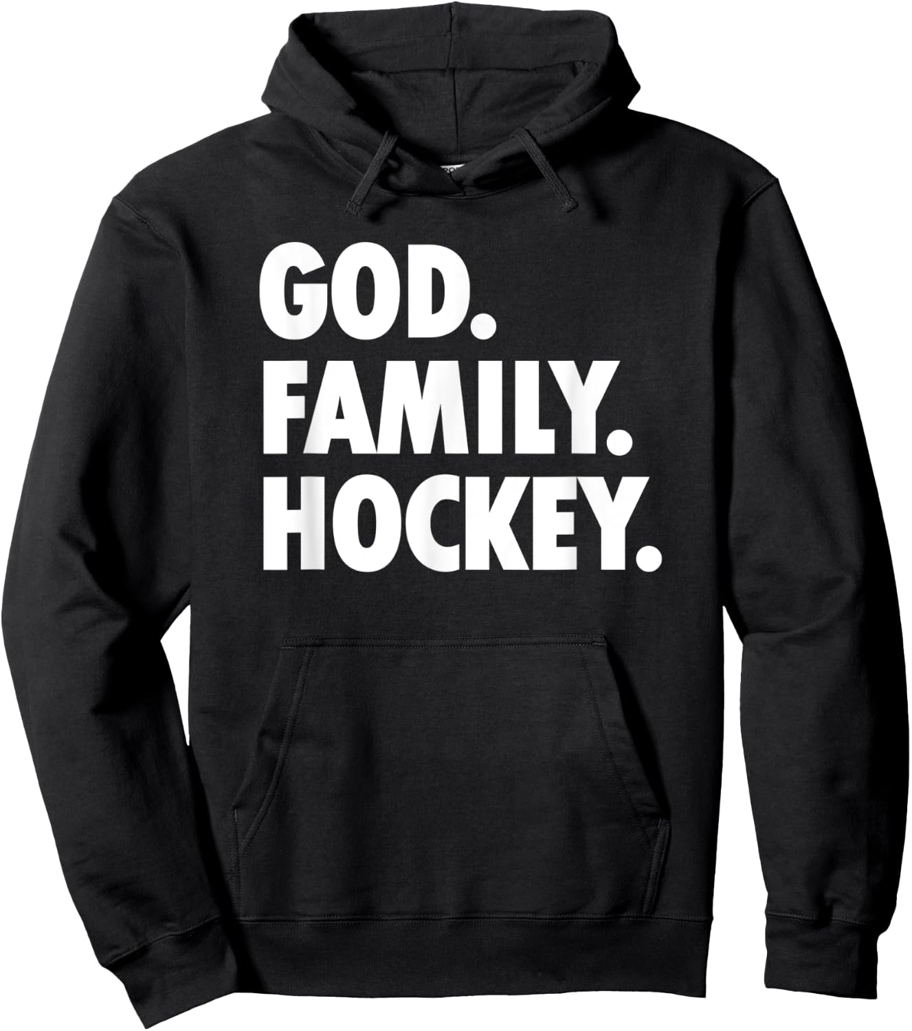 God Family Hockey - Novelty Faith Hoodie - Hoodie | Black