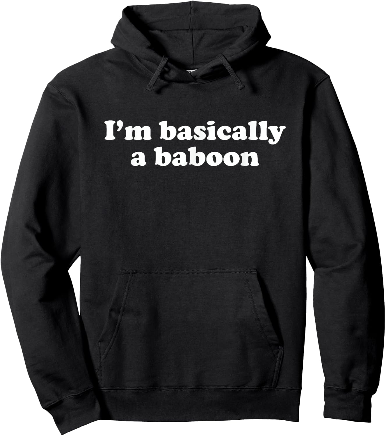 Funny Baboon Gift Boys Girls Men or Women Hoodie - Hoodie | Black