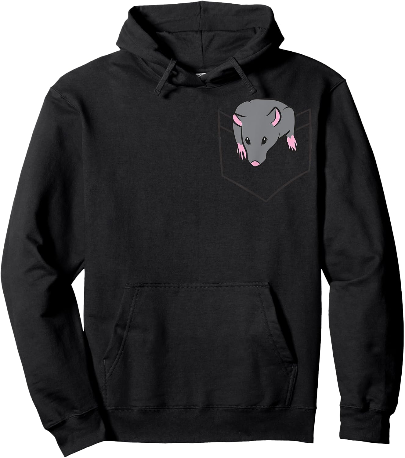 Rat Lover Rat In a Pocket Hoodie - Hoodie | Black