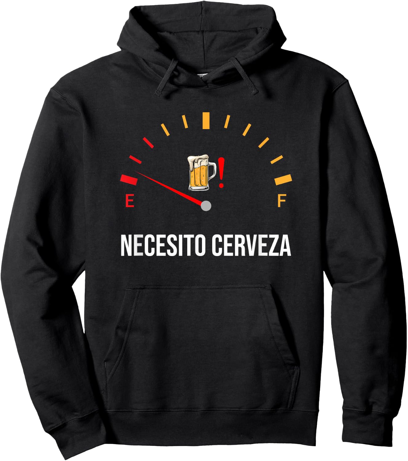 Necesito Cerveza, Funny Spanish quote i need beer Hoodie - Hoodie | Black