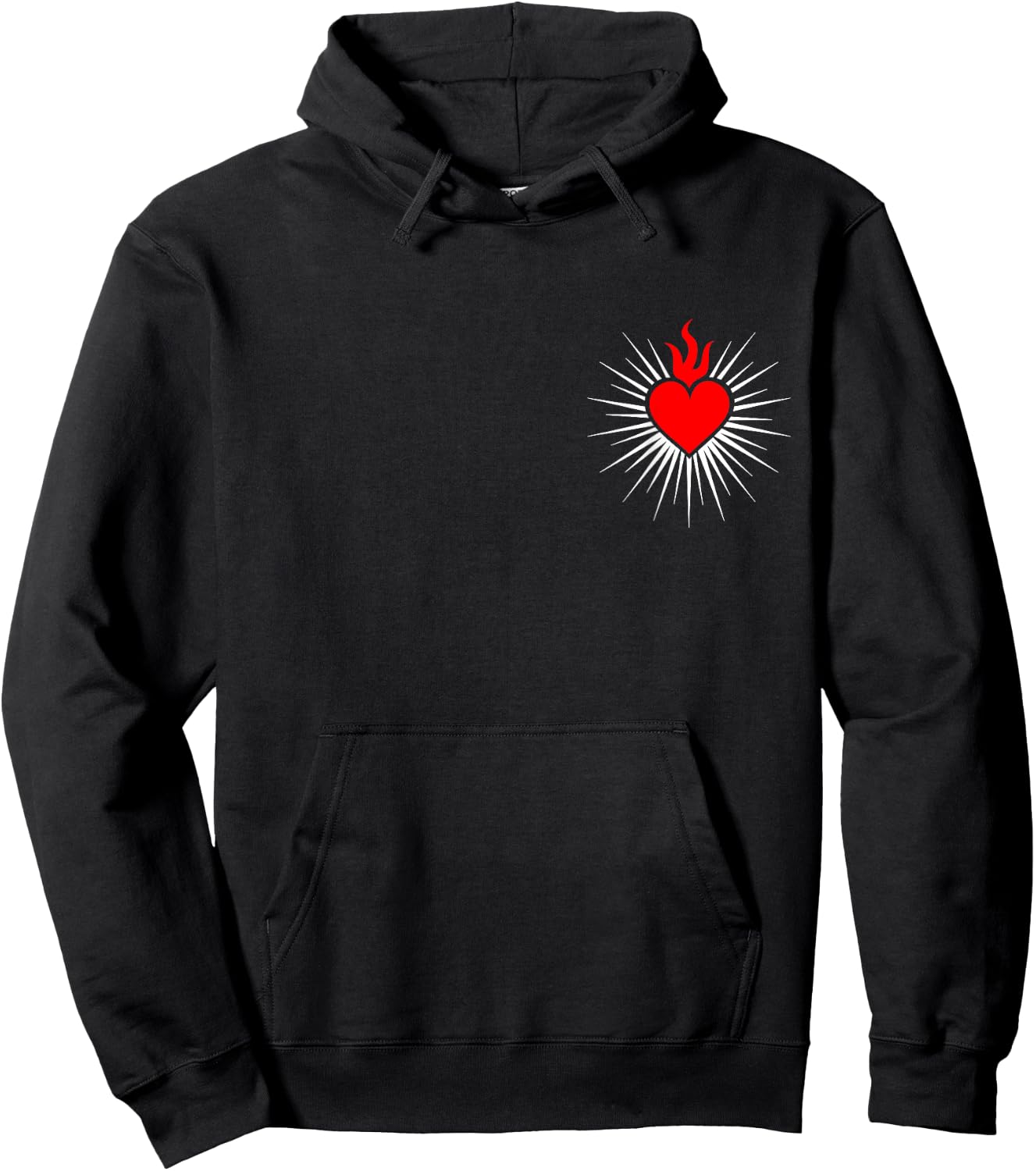 Sacred Heart Love Jesus Christ God Christian Church Religion Hoodie - Hoodie | Black