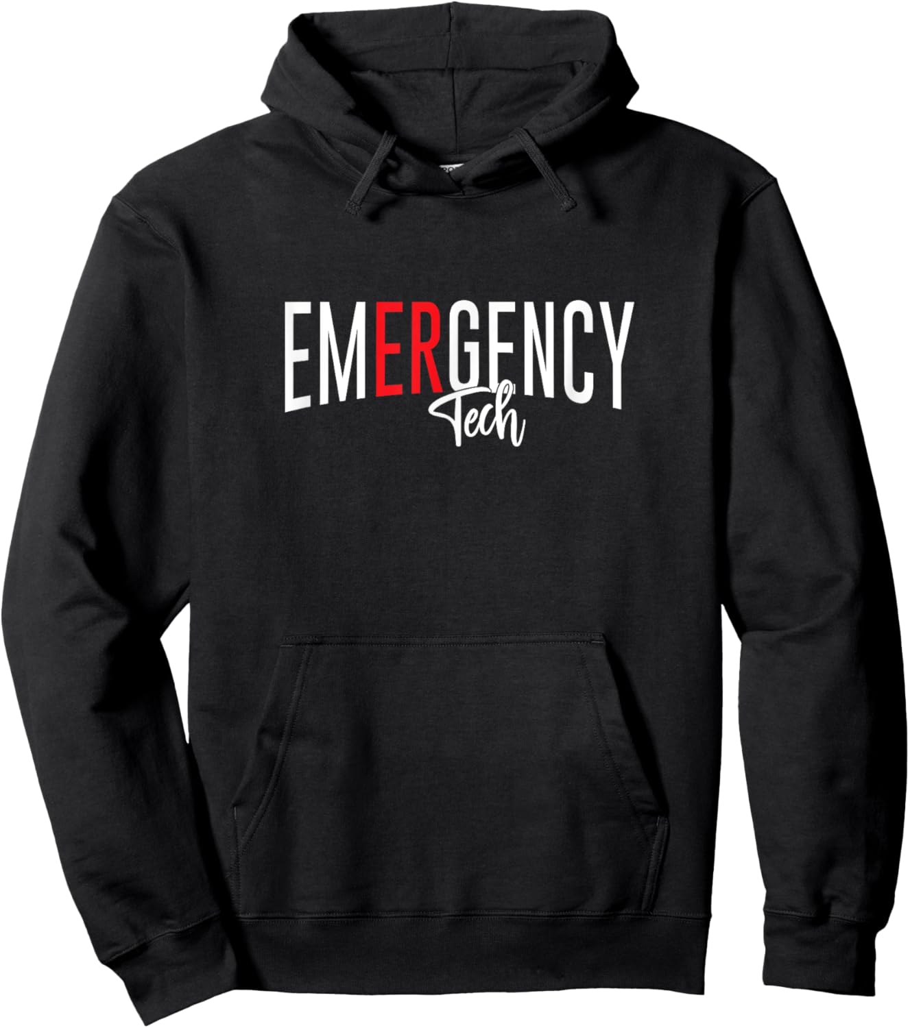 Emergency Department Tech ER Tech Emergency Room Nurse Tech Hoodie - Hoodie | Black