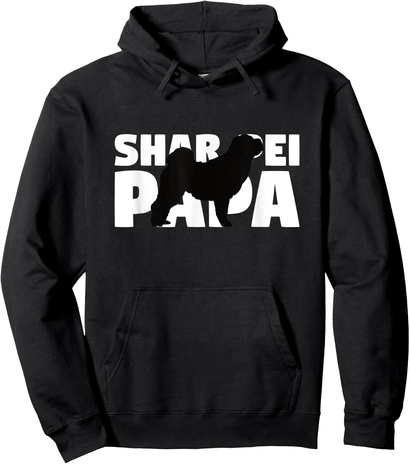 Shar Pei Gift Dog Dad Shar Pei Papa Men Women Kids Hoodie - Hoodie | Black