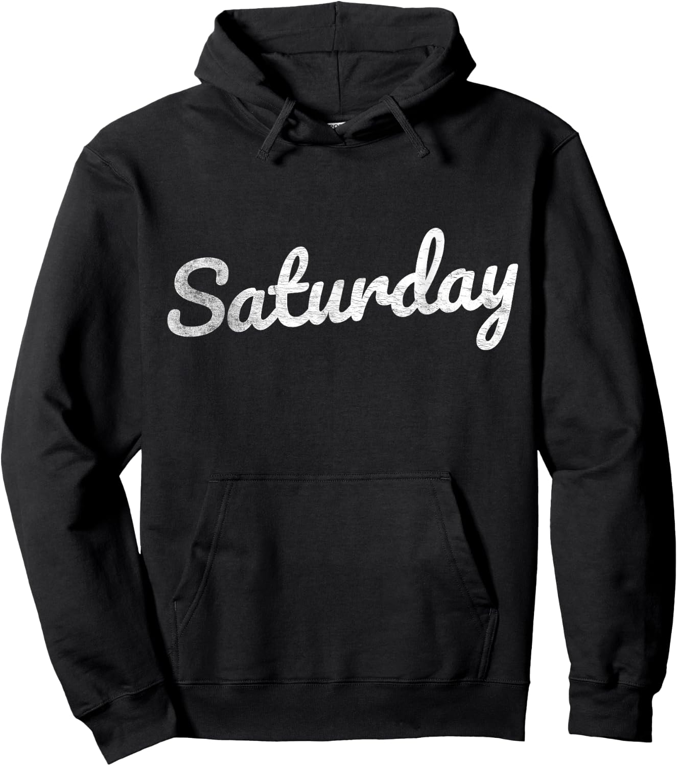 Saturday Distressed Fun Days of the Week Weekend Hoodie - Hoodie | Black