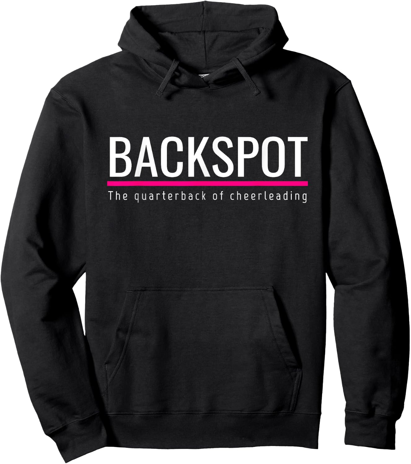 Cheer Backspot The Quarterback of Cheerleading Hoodie - Hoodie | Black