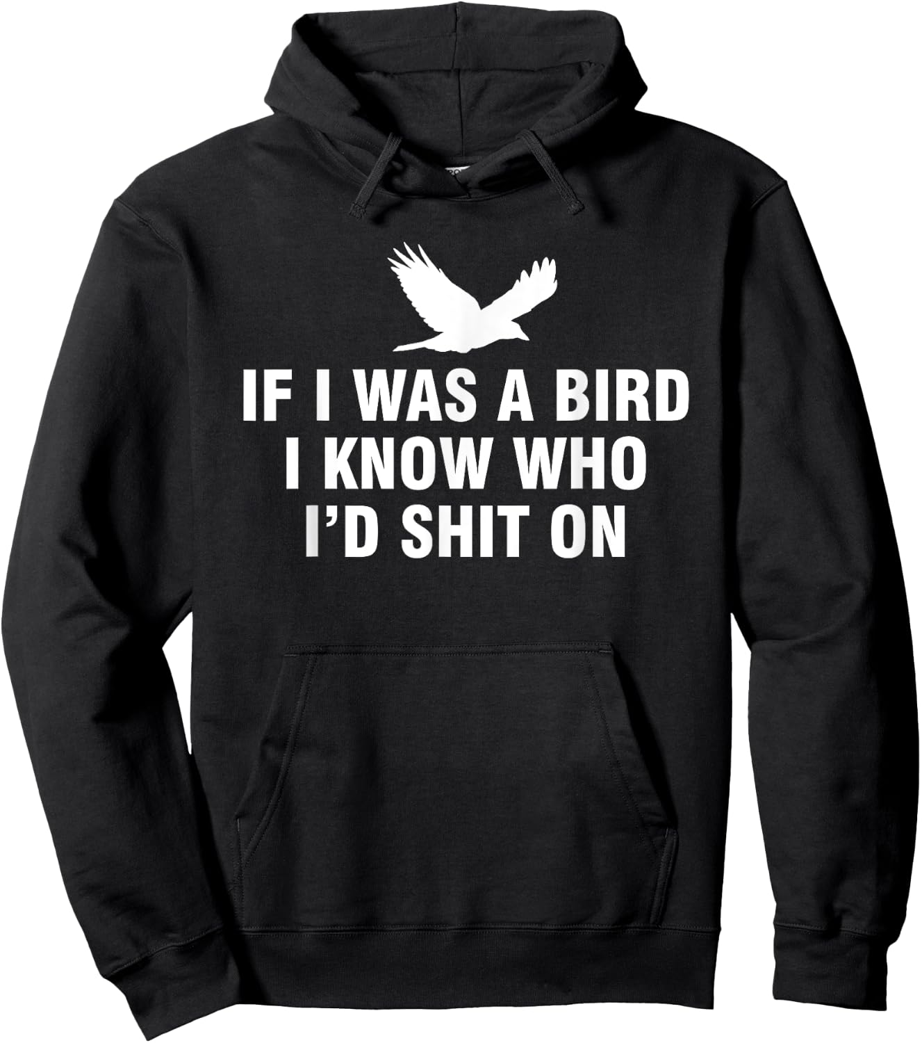 If I Was A Bird I Know Who I’d Shit On Hoodie - Hoodie | Black