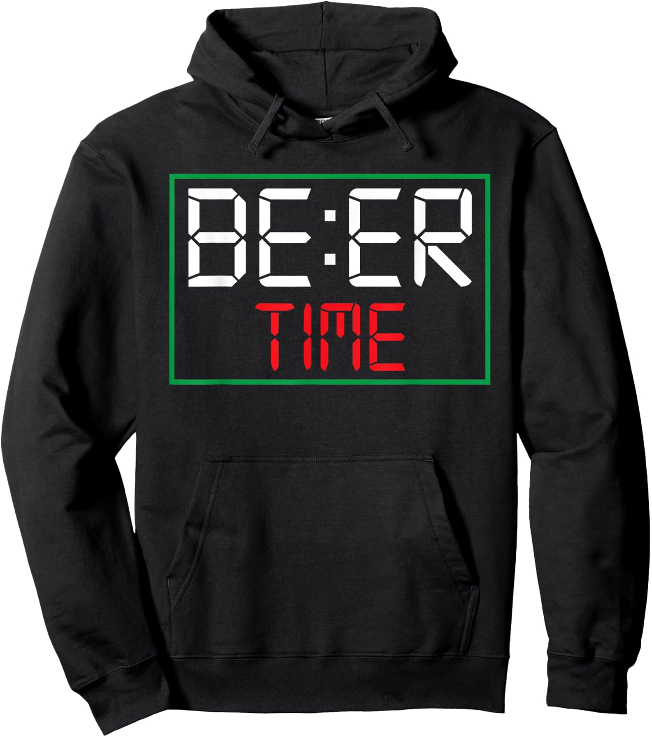 ITS BEER TIME | Drinking Beer O'Clock Drinkers Outfit Hoodie - Hoodie | Black